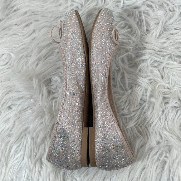 NORDSTROM RACK ROSE BALLET FLAT SPARKLES SIZE 5 - Picture 5 of 8